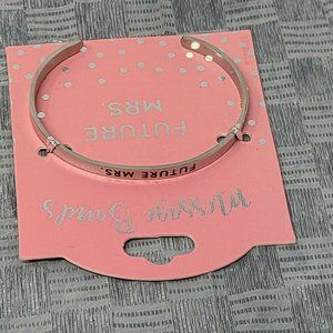 Occasionally Made Silver Message Band Future Mrs.